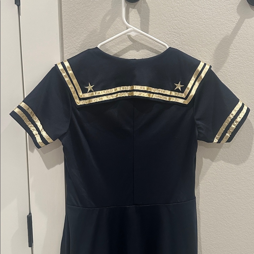 EUC Women’s Size M Medium Patriotic Navy Sailor Halloween Costume Pin-Up Dress - Picture 10 of 12